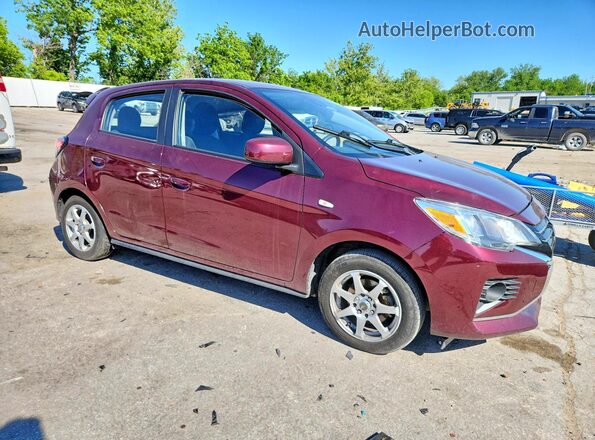 ML32AUHJ0RH002181 2024 MITSUBISHI MIRAGE Бордовый Передняя правая четверть