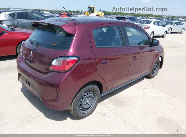ML32AUHJ0RH007736 2024 MITSUBISHI MIRAGE Burgundy უკანა მარჯვენა