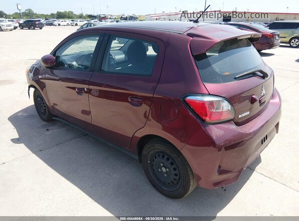 ML32AUHJ0RH007736 2024 MITSUBISHI MIRAGE Burgundy უკანა მარცხენა