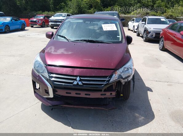 ML32AUHJ0RH007736 2024 MITSUBISHI MIRAGE Burgundy ხელსაწყოთა პანელის ხედი