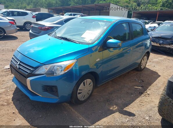 ML32AUHJ0RH008059 2024 MITSUBISHI MIRAGE Blue Առջևի ձախ երեք քառորդ տեսարան