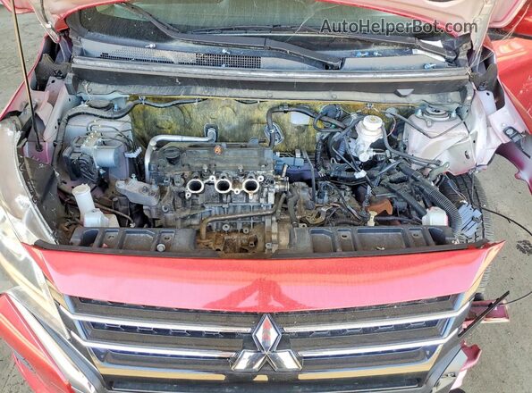 ML32AUHJ3NH001939 2022 MITSUBISHI MIRAGE Burgundy Widok wnętrza z tyłu