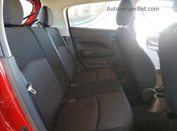 ML32AUHJ3NH001939 2022 MITSUBISHI MIRAGE Burgundy Widok tylnych siedzeń