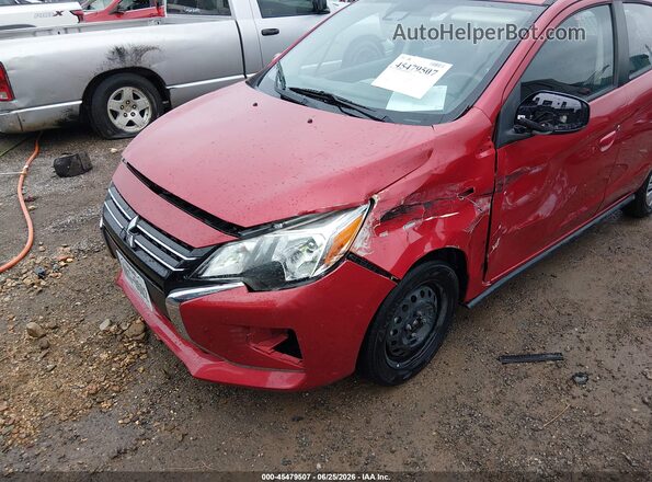ML32AUHJ4MH005965 2021 MITSUBISHI MIRAGE Red წინა ხედი
