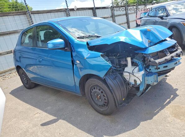 ML32AUHJ4RH022157 2024 MITSUBISHI MIRAGE Blue Передня права чверть