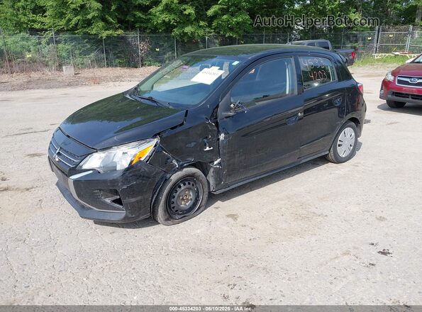 ML32AUHJ5MH001035 2021 MITSUBISHI MIRAGE Black Передня ліва чверть