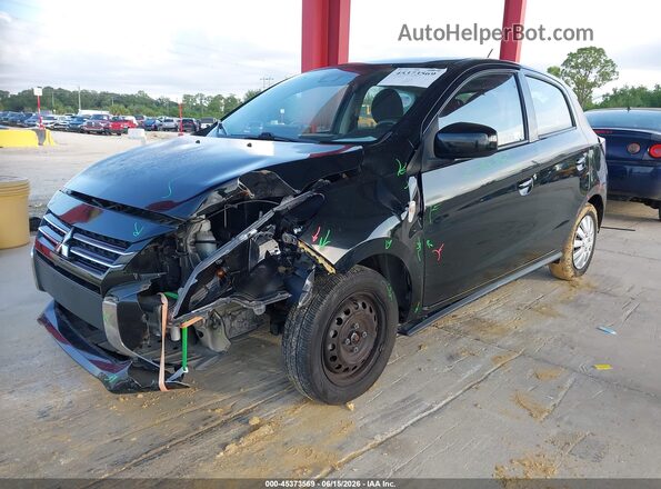 ML32AUHJ7NH005346 2022 MITSUBISHI MIRAGE Black Vista tres cuartos delantera izquierda