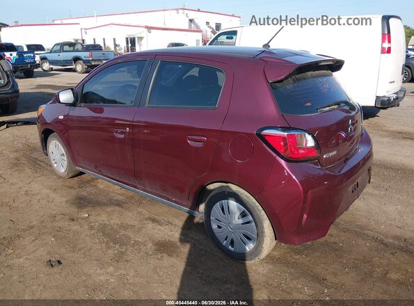 ML32AUHJ7RH010097 2024 MITSUBISHI MIRAGE Burgundy Հետևի ձախ