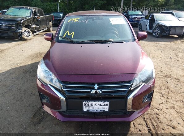 ML32AUHJ7RH010097 2024 MITSUBISHI MIRAGE Burgundy Առջևի վահանակի տեսք