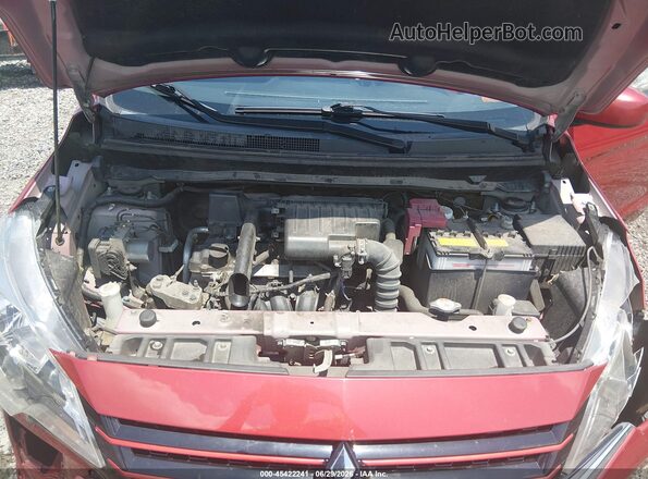ML32AUHJ8MH005628 2021 MITSUBISHI MIRAGE Red Вид ззаду
