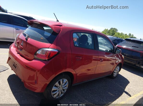 ML32AUHJ8NH008918 2022 MITSUBISHI MIRAGE Red Widok zestawu wskaźników