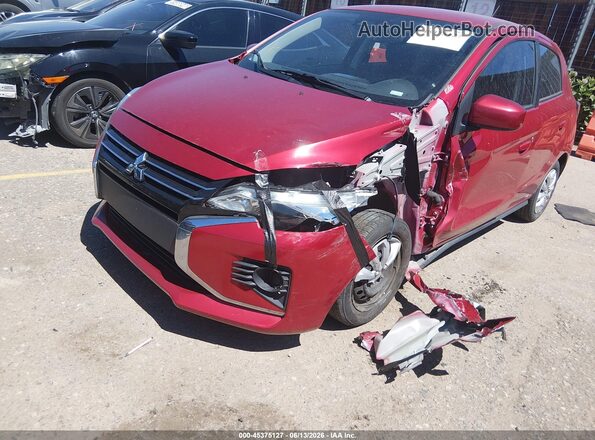 ML32AUHJ8NH008918 2022 MITSUBISHI MIRAGE Red Widok z przodu