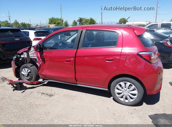 ML32AUHJ8NH008918 2022 MITSUBISHI MIRAGE Red Widok wnętrza z tyłu
