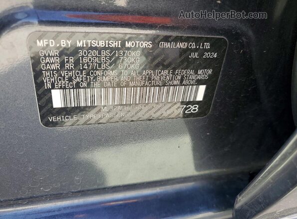 ML32AUHJ8RH021609 2024 MITSUBISHI MIRAGE Gray Вид підкапотного простору