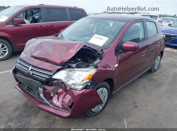 ML32AUHJ8RH035171 2024 MITSUBISHI MIRAGE Maroon Front left