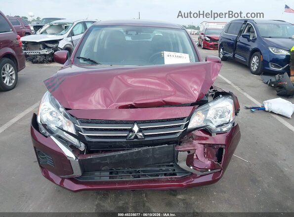 ML32AUHJ8RH035171 2024 MITSUBISHI MIRAGE Maroon Instrument cluster view