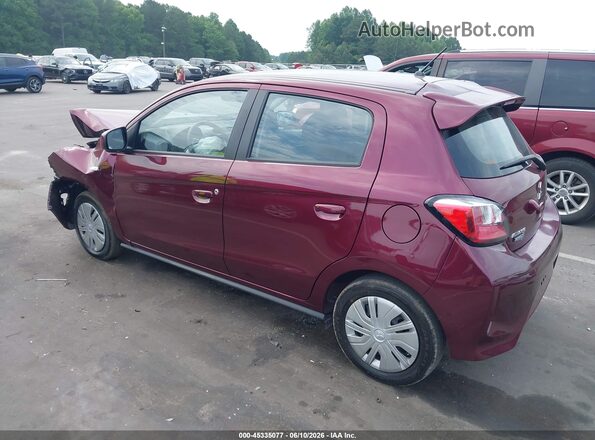 ML32AUHJ8RH035171 2024 MITSUBISHI MIRAGE Maroon Rear left