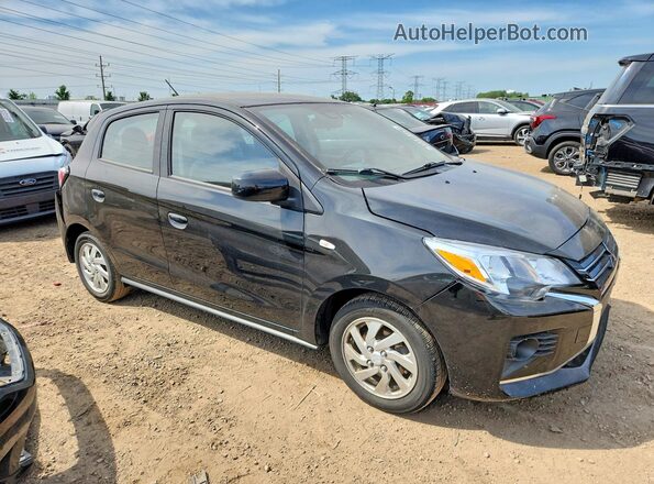 ML32AUHJXNH005664 2022 MITSUBISHI MIRAGE Черный Передняя правая четверть