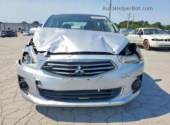 ML32F3FJ0KHF07466 2019 MITSUBISHI MIRAGE Silver Front view