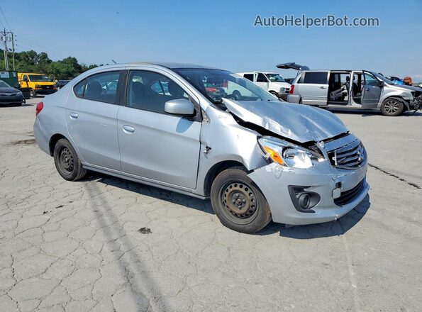 ML32F3FJ0KHF07466 2019 MITSUBISHI MIRAGE Silver Front right