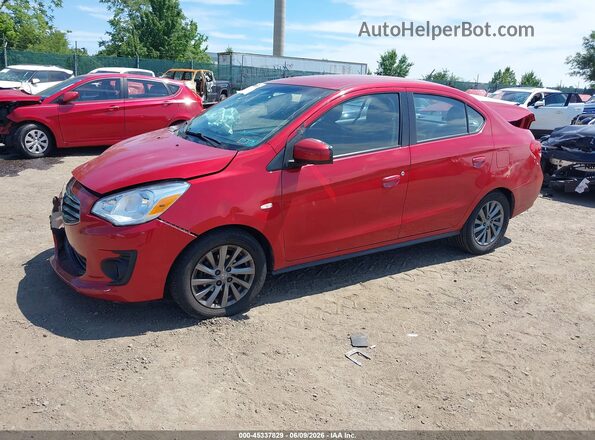 ML32F3FJ0KHF13302 2019 MITSUBISHI MIRAGE G4 Red Առջևի ձախ երեք քառորդ տեսարան