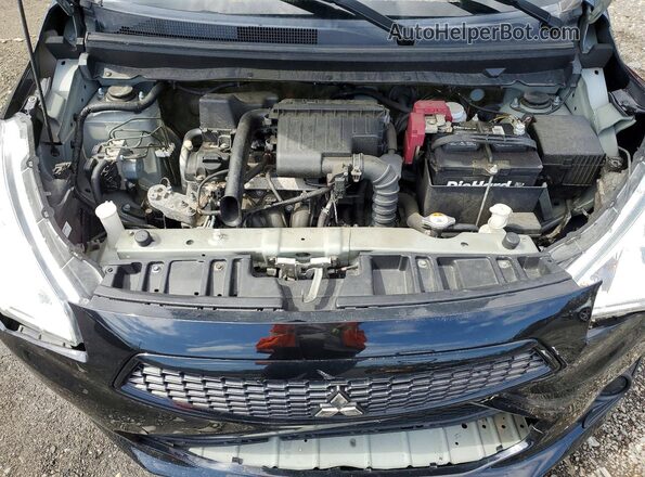 ML32F3FJ0LHF09977 2020 MITSUBISHI MIRAGE Black Rear interior view