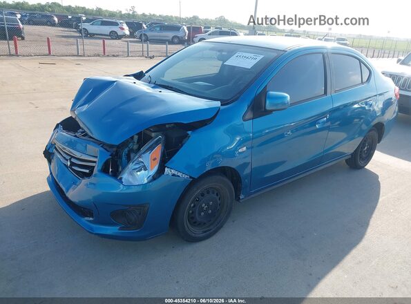 ML32F3FJ1KHF18976 2019 MITSUBISHI MIRAGE G4 Blue Vista tres cuartos delantera izquierda