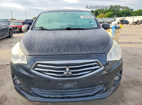 ML32F3FJ2HHF06960 2017 MITSUBISHI MIRAGE Black Widok z przodu