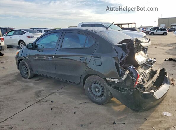 ML32F3FJ2HHF06960 2017 MITSUBISHI MIRAGE Black Tył lewy