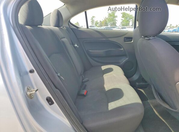 ML32F3FJ2JHF10853 2018 MITSUBISHI MIRAGE Silver Вид задніх сидінь