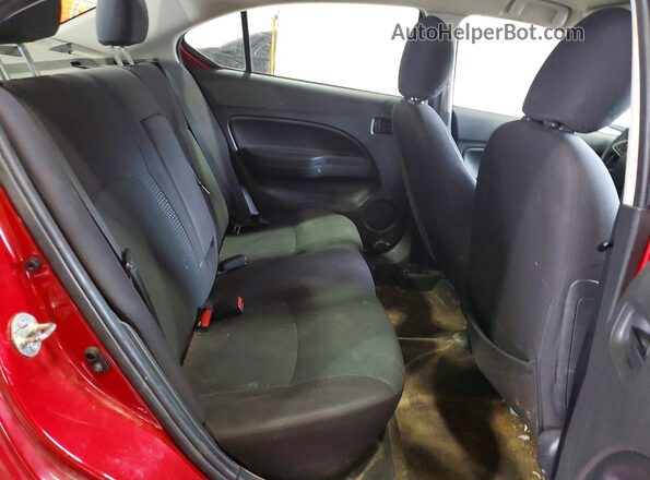 ML32F3FJ2KHF10420 2019 MITSUBISHI MIRAGE Red Вид задніх сидінь