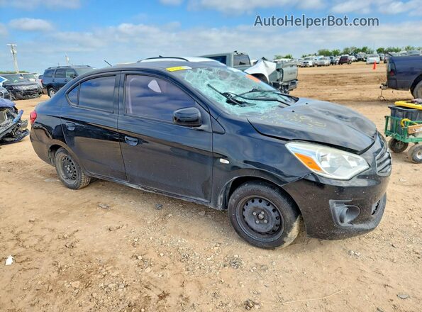 ML32F3FJ4HHF06300 2017 MITSUBISHI MIRAGE Black Przód prawy