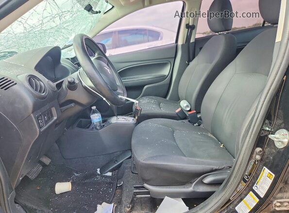 ML32F3FJ4HHF06300 2017 MITSUBISHI MIRAGE Black Widok wnętrza z przodu