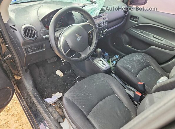 ML32F3FJ4HHF06300 2017 MITSUBISHI MIRAGE Black Widok deski rozdzielczej