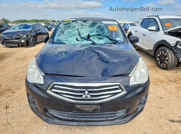 ML32F3FJ4HHF06300 2017 MITSUBISHI MIRAGE Black Widok z przodu