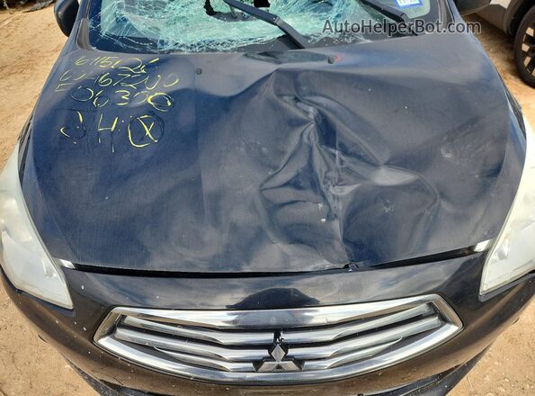 ML32F3FJ4HHF06300 2017 MITSUBISHI MIRAGE Black Widok wnętrza z tyłu