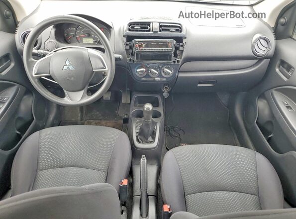 ML32F3FJ5HHF09142 2017 MITSUBISHI MIRAGE Silver Առջևի վահանակի տեսք