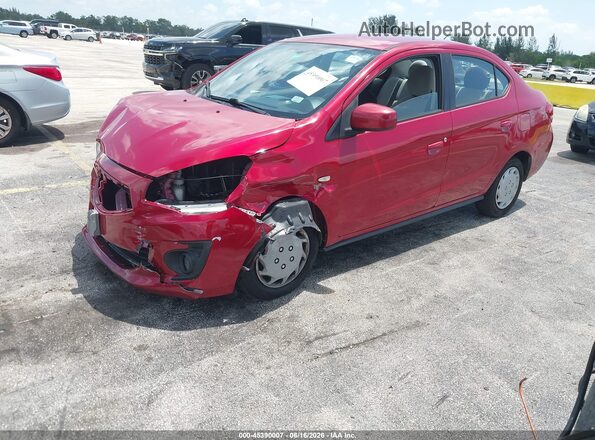 ML32F3FJ6KHF06662 2019 MITSUBISHI MIRAGE G4 Красный Передняя левая четверть