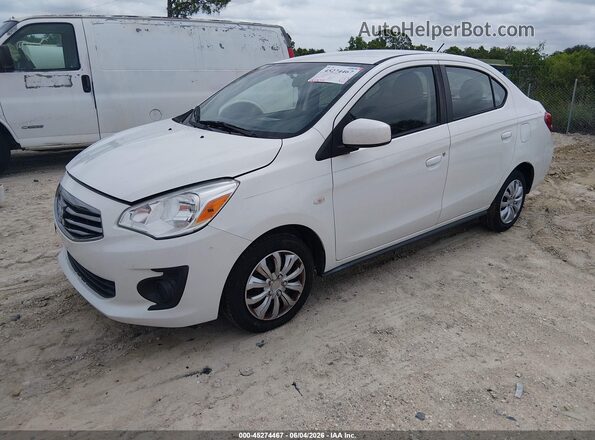 ML32F3FJ6KHF15099 2019 MITSUBISHI MIRAGE G4 Белый Передняя левая четверть