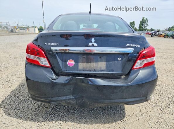 ML32F3FJ7HHF14584 2017 MITSUBISHI MIRAGE Black Հետևի տեսք