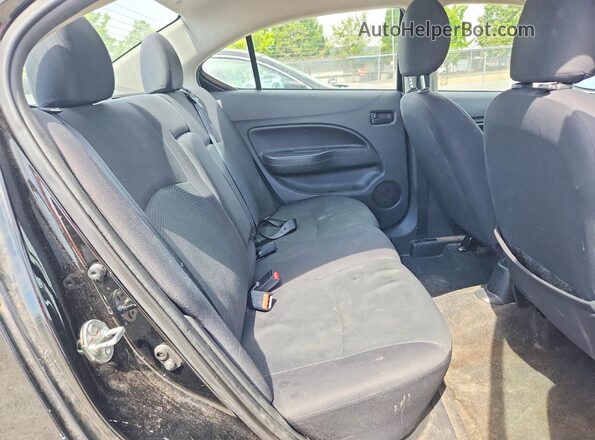 ML32F3FJ7HHF14584 2017 MITSUBISHI MIRAGE Black Հետևի նստատեղերի տեսք