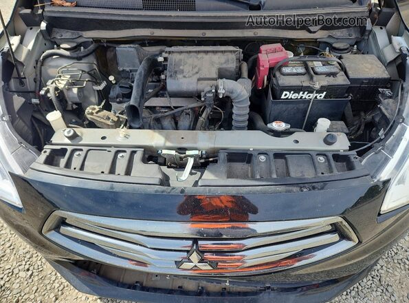 ML32F3FJ7HHF14584 2017 MITSUBISHI MIRAGE Black Սալոնի հետևի տեսք