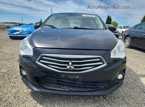 ML32F3FJ7HHF14584 2017 MITSUBISHI MIRAGE Black Դիմացի տեսք