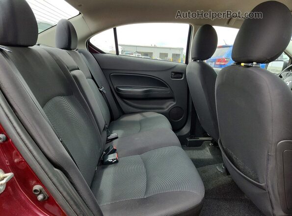 ML32F3FJ7KHF09313 2019 MITSUBISHI MIRAGE Purple უკანა სავარძლების ხედი
