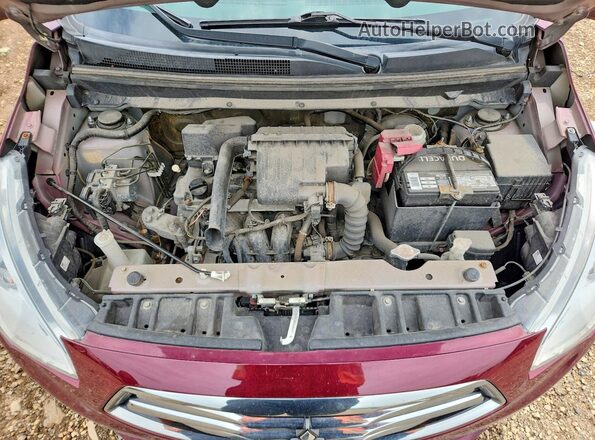 ML32F3FJ7KHF09313 2019 MITSUBISHI MIRAGE Purple უკანა სალონის ხედი