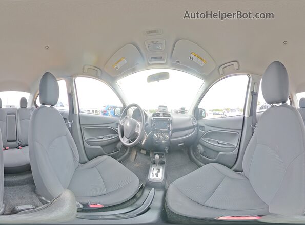 ML32F3FJ7KHF09313 2019 MITSUBISHI MIRAGE Purple VIN კოდის სტიკერის ხედი