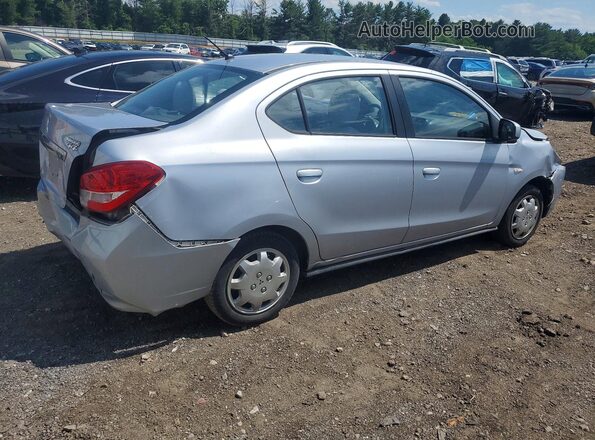 ML32F3FJ7KHF09554 2019 MITSUBISHI MIRAGE Silver Задня права чверть