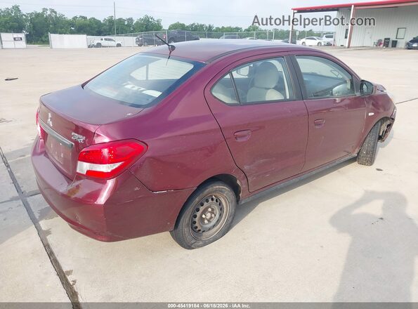 ML32F3FJ7KHF15239 2019 MITSUBISHI MIRAGE G4 Burgundy 