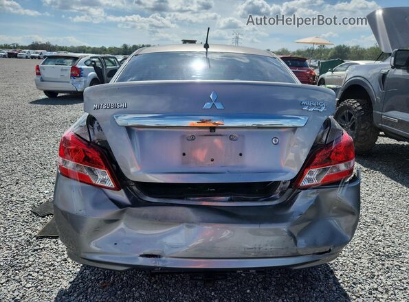 ML32F3FJ8HHF06574 2017 MITSUBISHI MIRAGE Gray უკანა ხედი