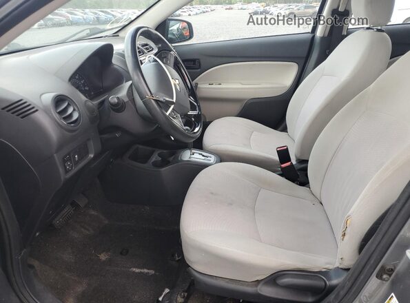 ML32F3FJ8HHF06574 2017 MITSUBISHI MIRAGE Gray წინა სალონის ხედი